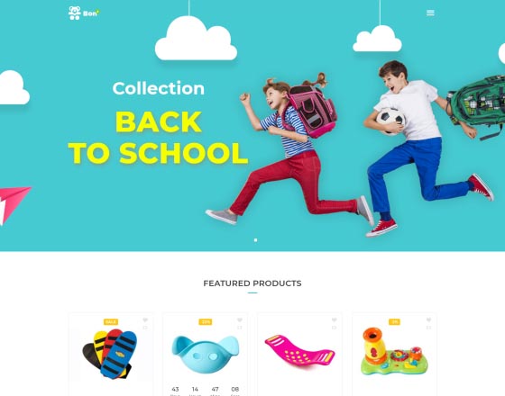 Bonbon - Baby Shop, Kids Store WooCommerce Theme