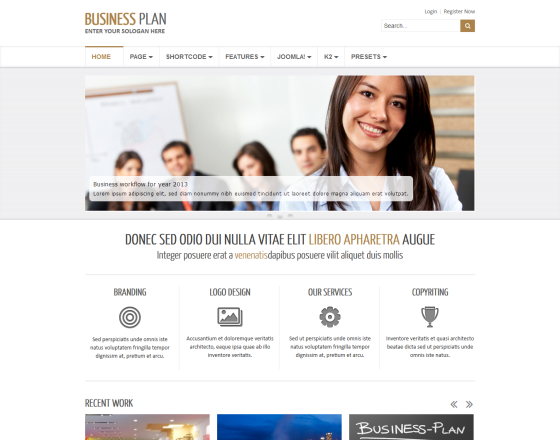 Business Plan II - Free Responsive Business Joomla Template