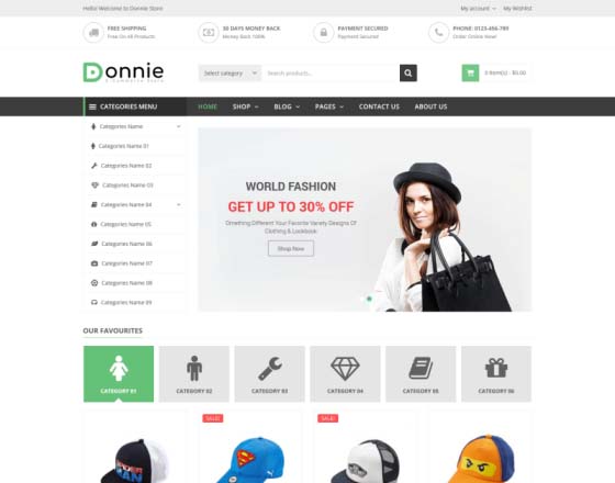 Donnie - Multipurpose WooCommerce Theme