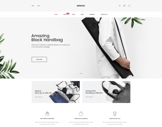 Mimosa - Modern Fashion WooCommerce WordPress Theme