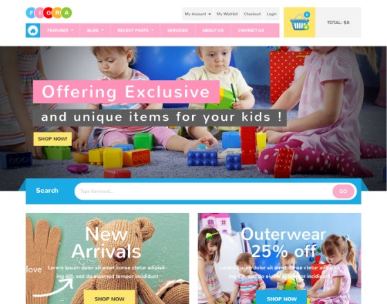 VG Fiora - WooCommerce WordPress Theme for Kids Store