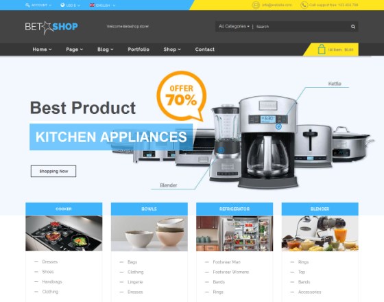 Home appliances deals website