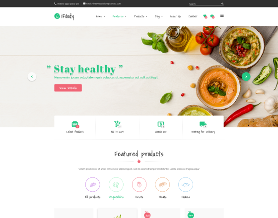 Vina iFoody - Responsive VirtueMart Joomla Template