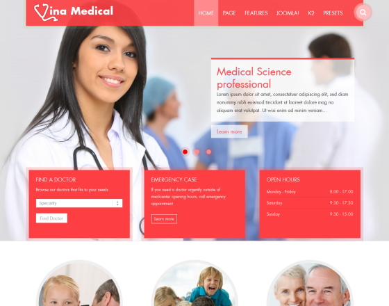 Vina Medical II - Medical & Health Responsive Template