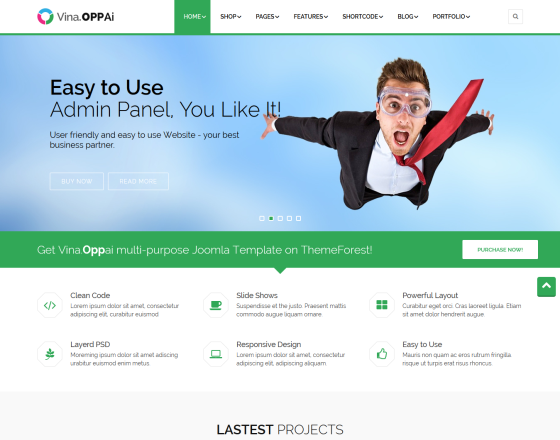 Vina Oppai - Responsive Multipurpose Joomla 3.x Template