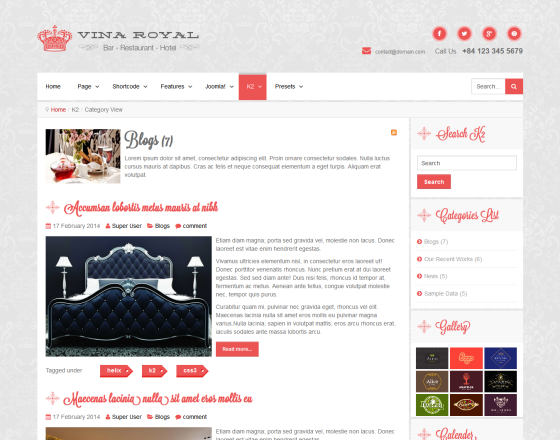 Vina Royal II - Responsive Portfolio & Business Template