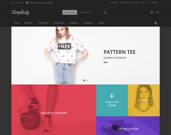 Vina Simplicity - Responsive eCommerce Joomla Template