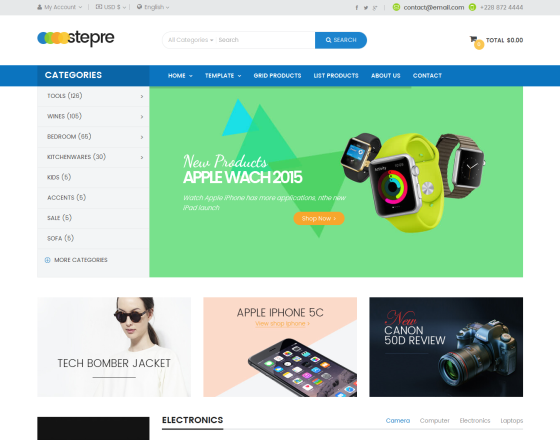 Vina Stepre - Multipurpose Joomla Virtuemart Template