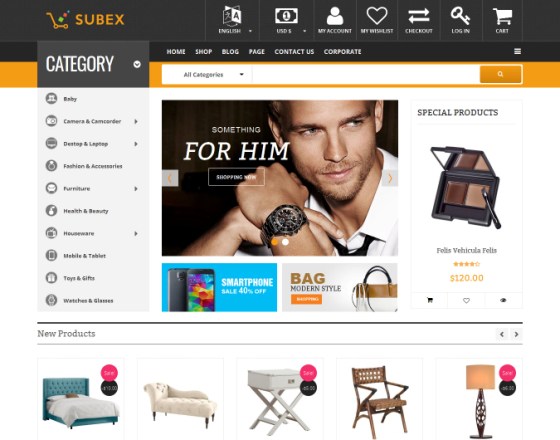 Vina Subex - Mega Shop Responsive VirtueMart Template