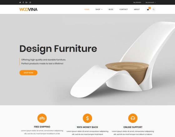 WooVina - Free WooCommerce WordPress Theme