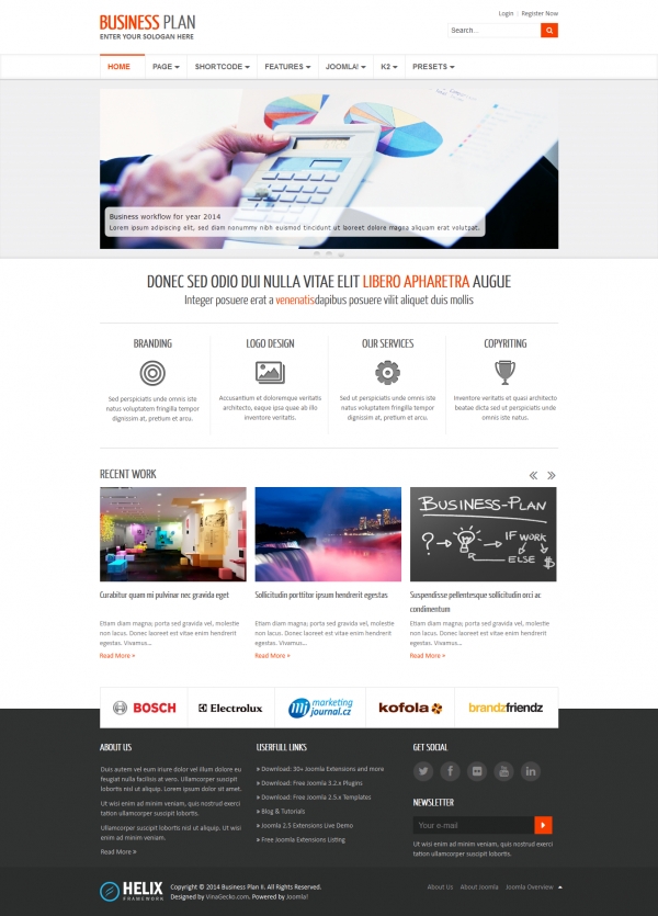 Business Plan II - Free Responsive Business Joomla Template