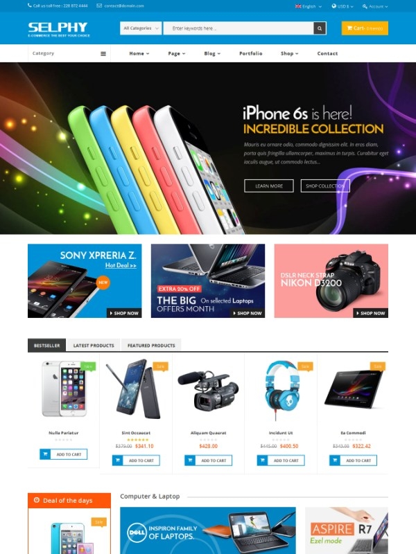 Vina Selphy - Responsive VirtueMart Joomla Template