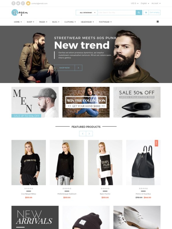 Vina Mogan - Responsive VirtueMart Fashion Template