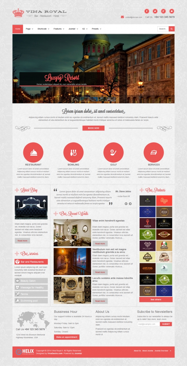 Vina Royal II - Responsive Portfolio &amp; Business Template